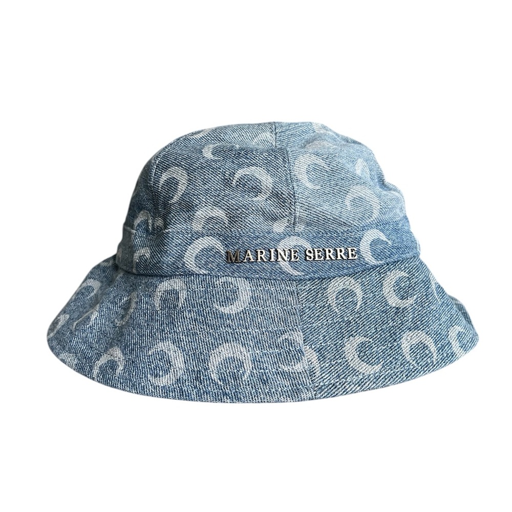 MARINE SERRE denim bucket hat
